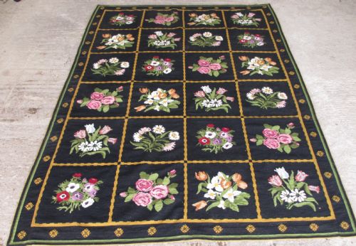 Victorian Handmade Floral Rug