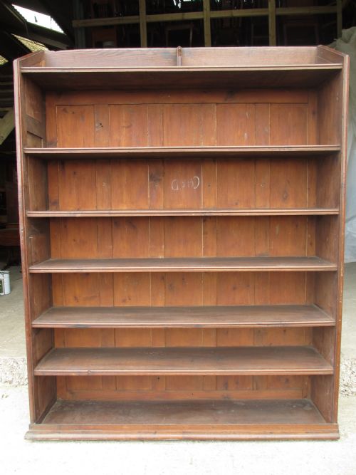 Large 19th Century Oak 6 Tier Bookcase