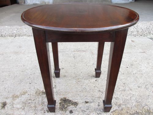 19th Century Small Mahogany Round Top Occasional Table