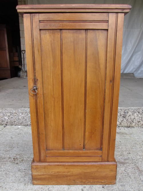 Victorian Mahogany and Walnut Bedside Pot Cupboard