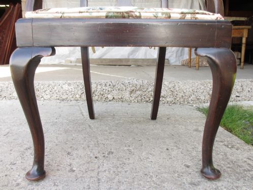 19TH CENTURY MAHOGANY VASE SPLAT BACK CARVER ARM CHAIR - ADDITIONAL PHOTO 4