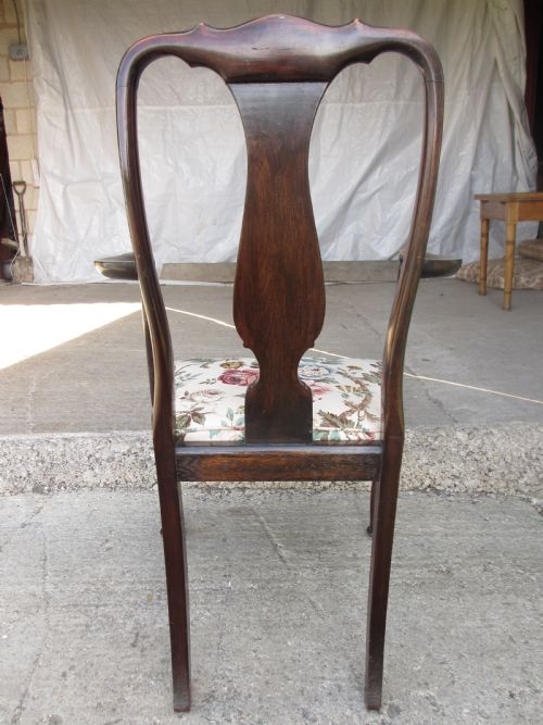 19TH CENTURY MAHOGANY VASE SPLAT BACK CARVER ARM CHAIR - ADDITIONAL PHOTO 10