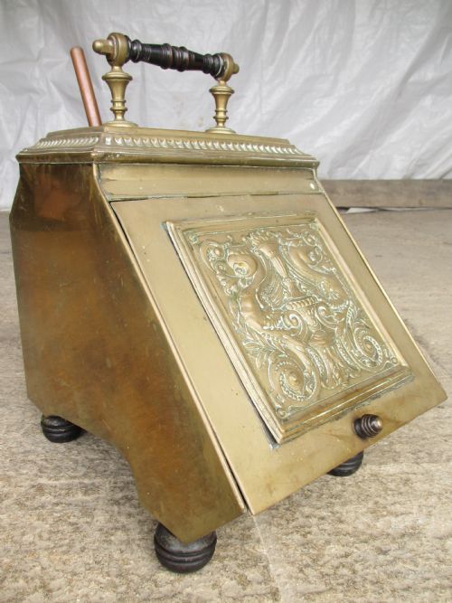 Victorian Brass Coal Scuttle