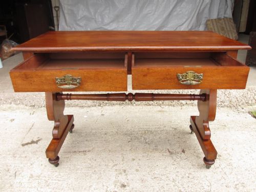 EDWARDIAN WALNUT SOFA TABLE - ADDITIONAL PHOTO 9