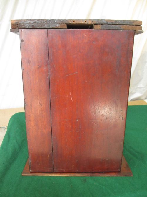 19TH CENTURY WALNUT AND MAHOGANY COLLECTORS CAMPAIGN STYLE 4 DRAWER CABINET - ADDITIONAL PHOTO 9