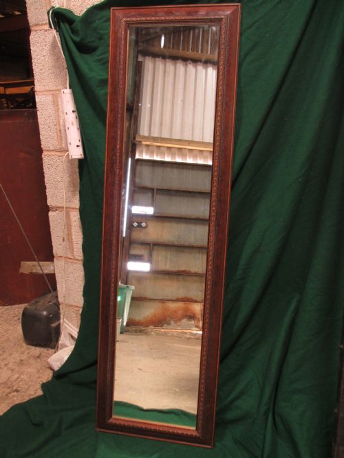 Victorian Oak Wall Hanging Dressing Mirror