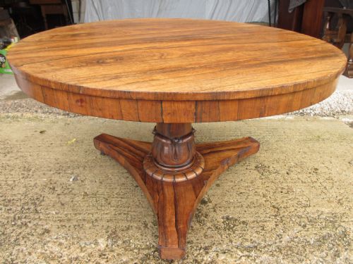 19th Century Rosewood Circular Tilt Top Breakfast Table