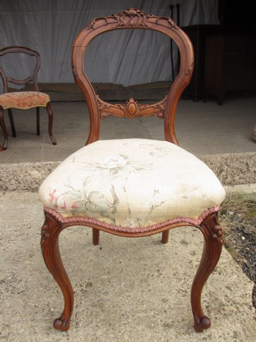 Victorian Mahogany Single Balloon Back Chair