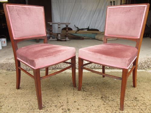 PAIR OF 19TH CENTURY MAHOGANY DINING CHAIRS - ADDITIONAL PHOTO 1