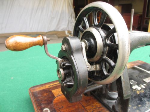 VICTORIAN WALNUT AND TUNBRIDGE INLAID BOXED CASED SEWING MACHINE FAUDELS OF LONDON - ADDITIONAL PHOTO 6