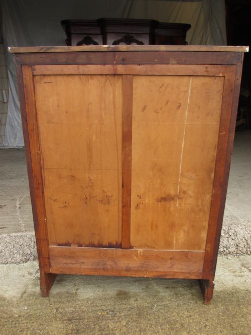 REGENCY MAHOGANY AND WALNUT BOOKCASE CABINET - ADDITIONAL PHOTO 7