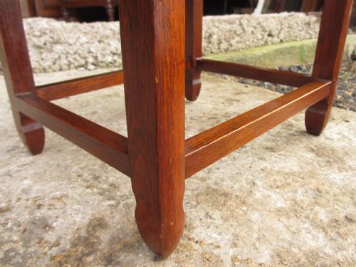 NEST OF 4 CARVED ROSEWOOD SIDE TABLES - ADDITIONAL PHOTO 8