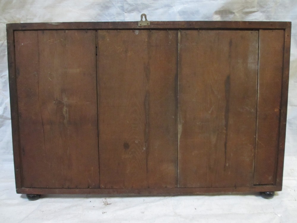 19th century regency mahogany rectangular overmantle mirror with column edged frame View XIII