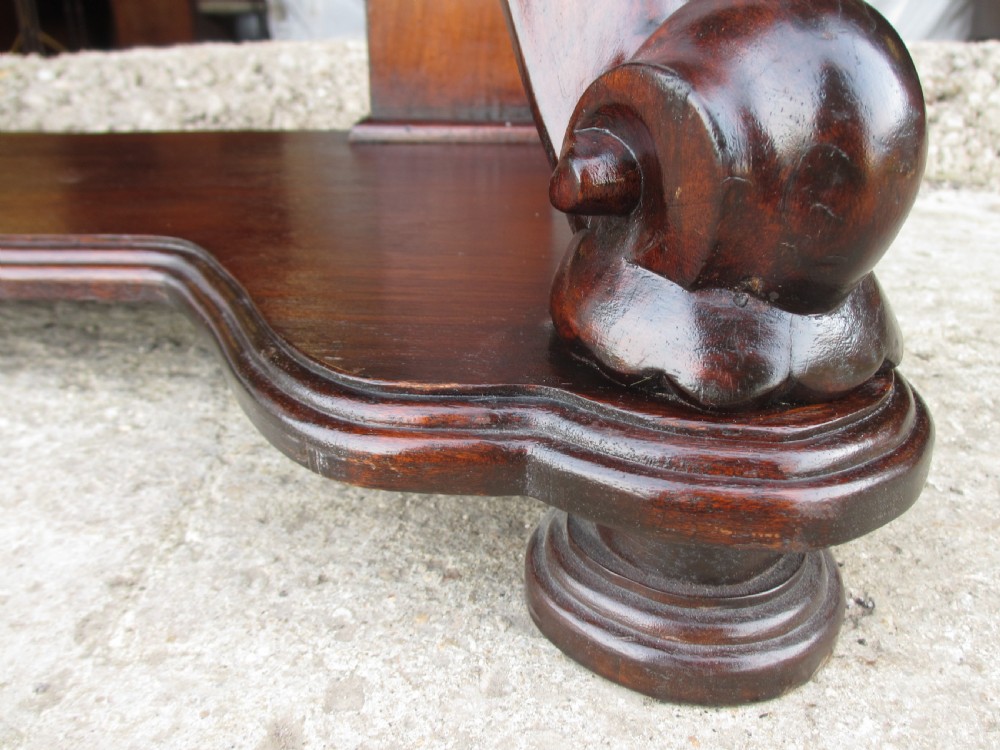 Victorian mahogany mirrored duchess dressing table with scroll supports View XII