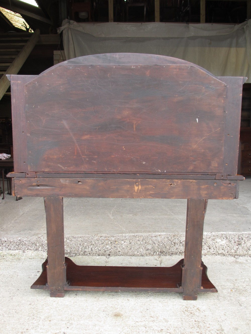 Victorian mahogany mirrored duchess dressing table with scroll supports View XVII