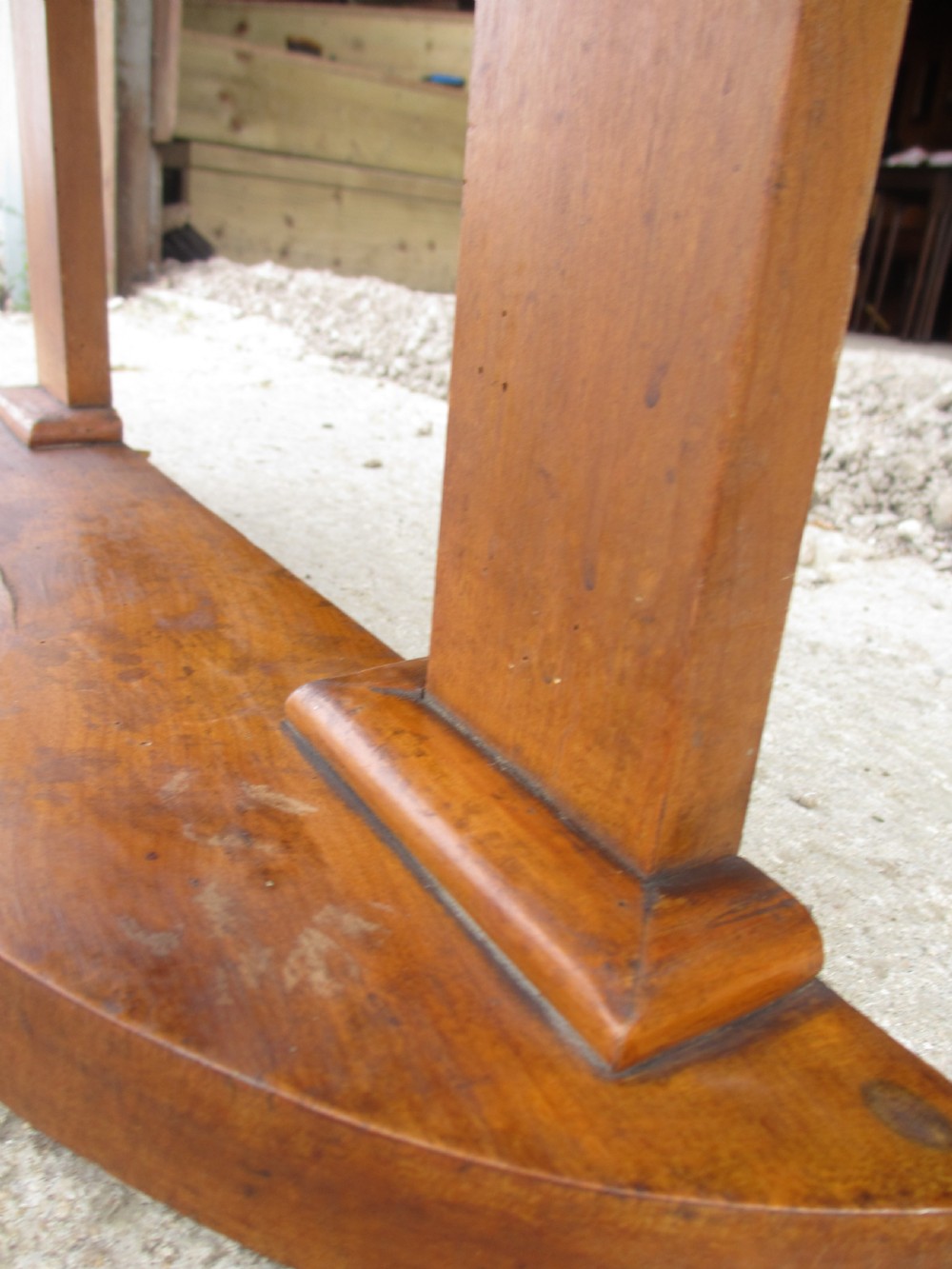 Victorian demi-lune marble topped washstand View XIII