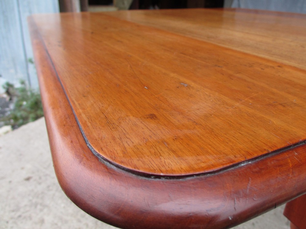 Victorian mahogany bobbin leg pembroke table with drawer View VII