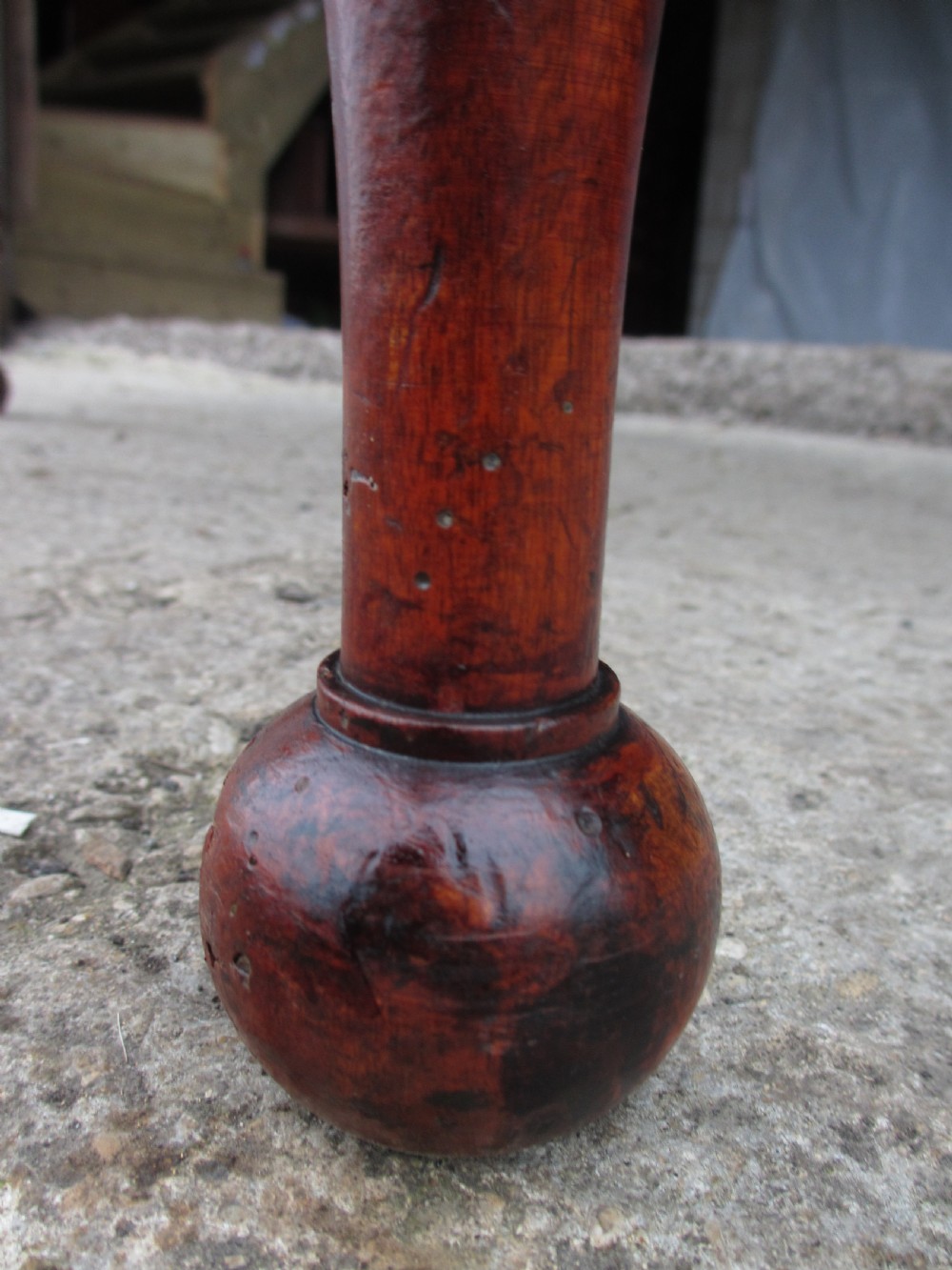 Victorian mahogany bobbin leg pembroke table with drawer View XI