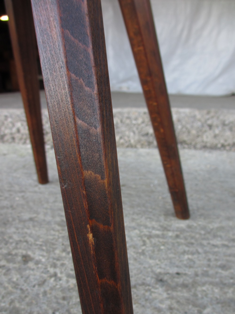 Matched pair of 19th century scandinavian birch primitive ocassional chairs View XVII