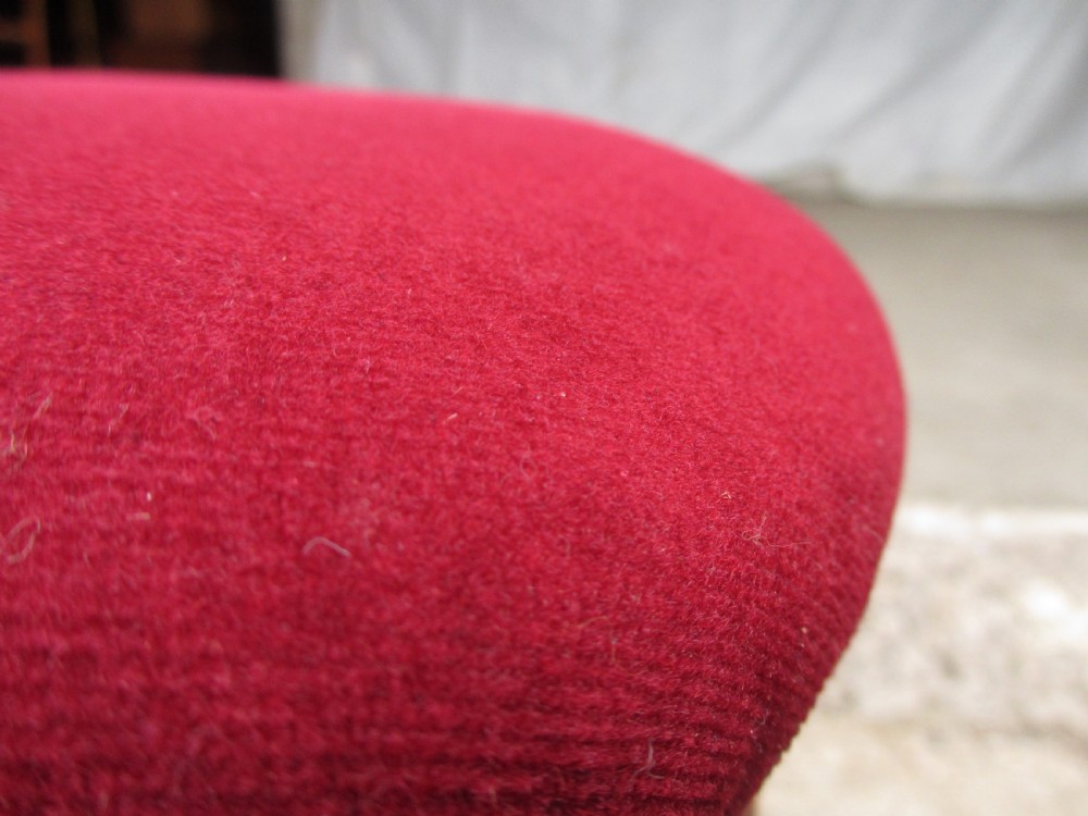 Victorian walnut piano stool, adjustable, upholstered, central column View III