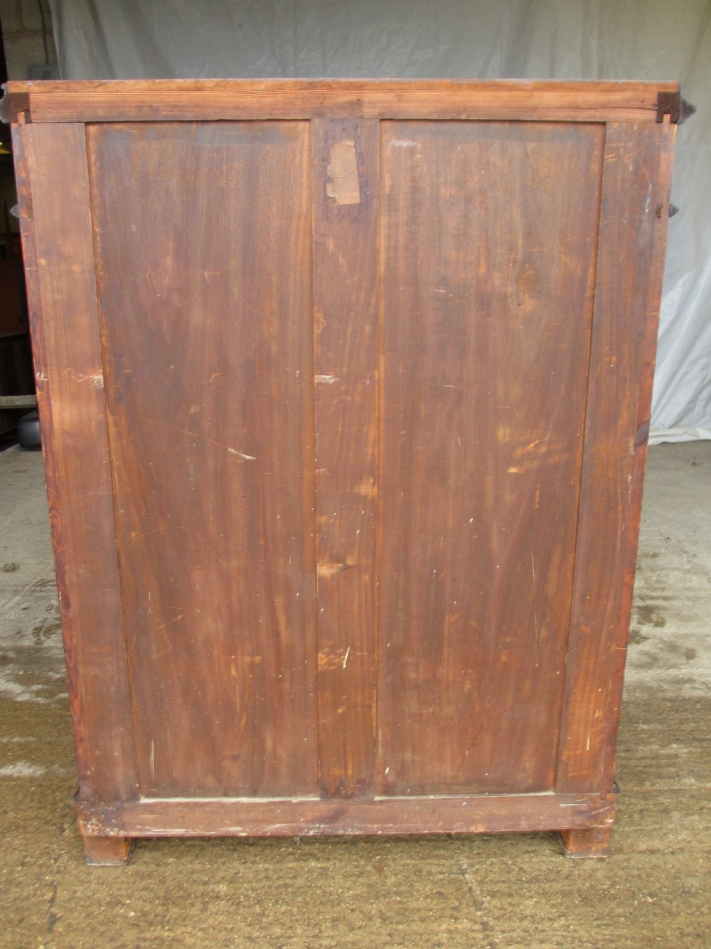 Superb victorian burr walnut cabinet buffet with key View IX