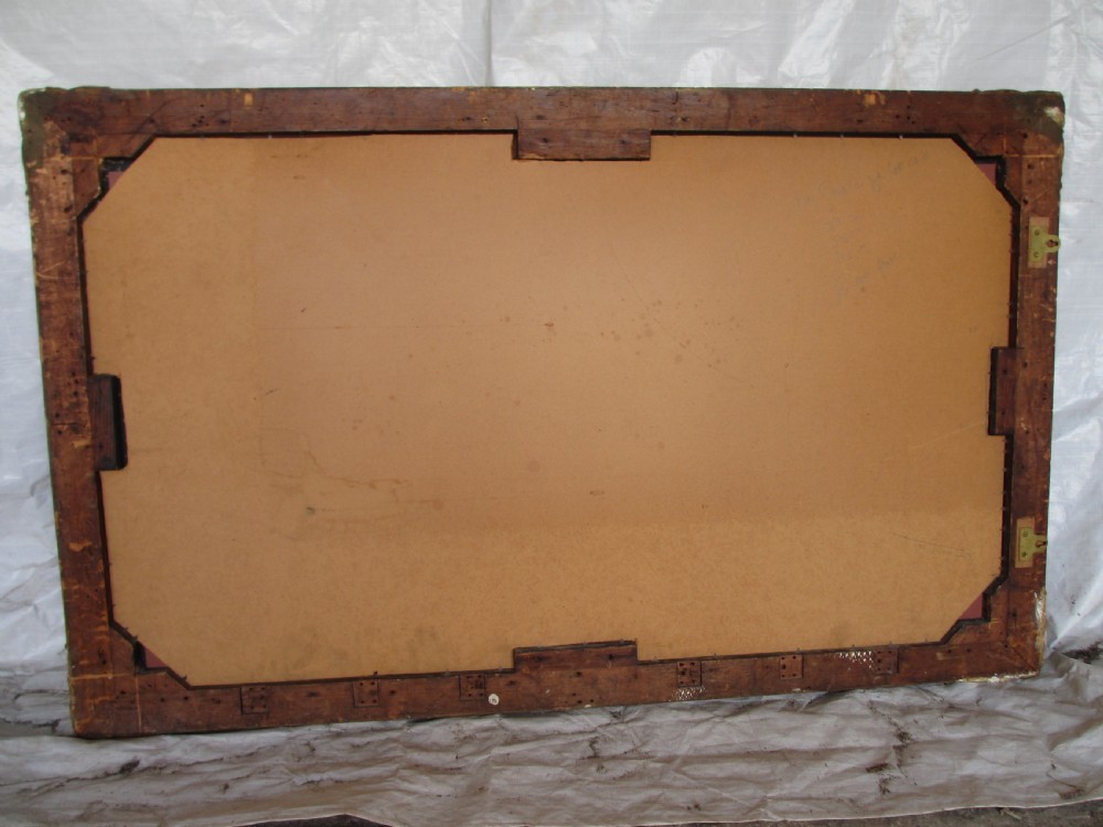 Large Victorian gilt framed rectangular wall mirror View VIII