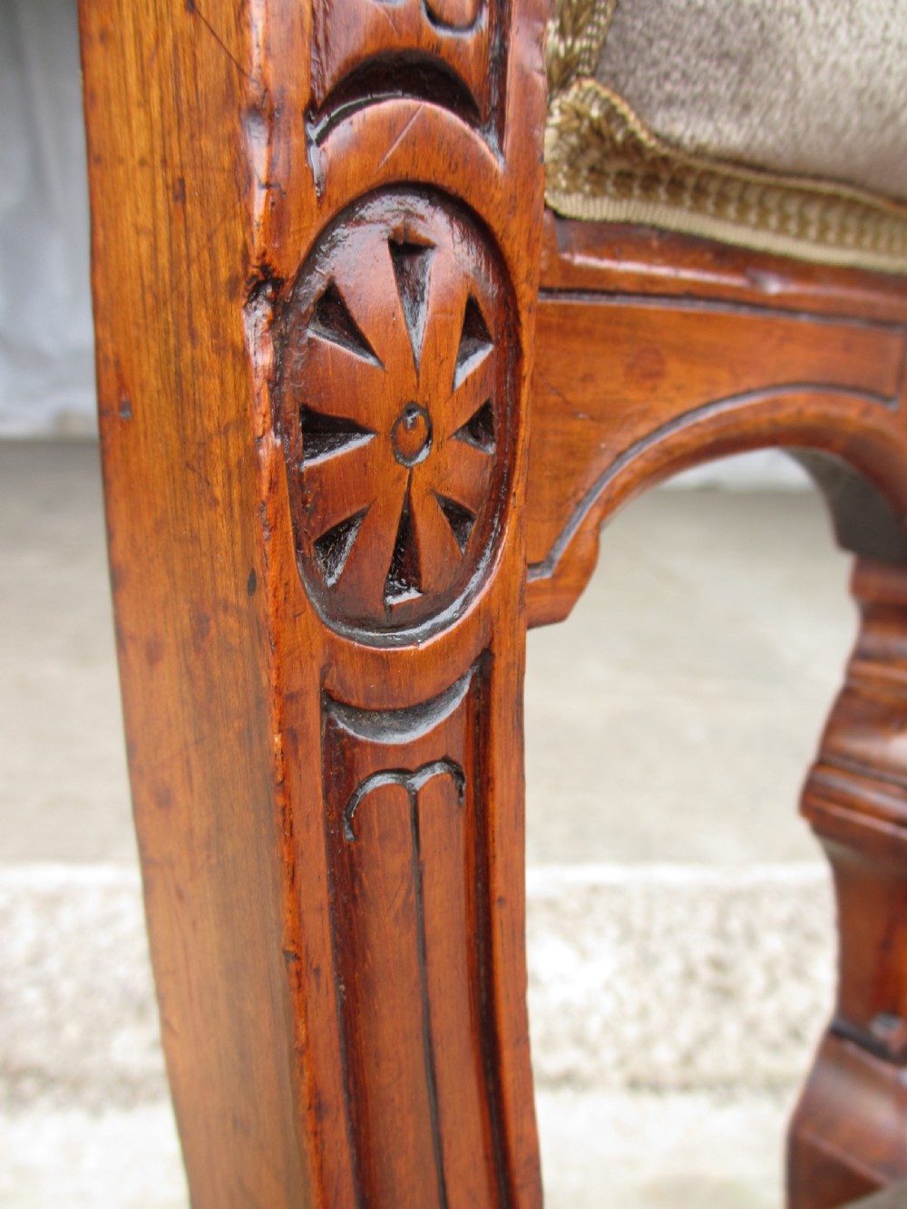 Set of eight Victorian mahogany upholstered dining chairs View VII