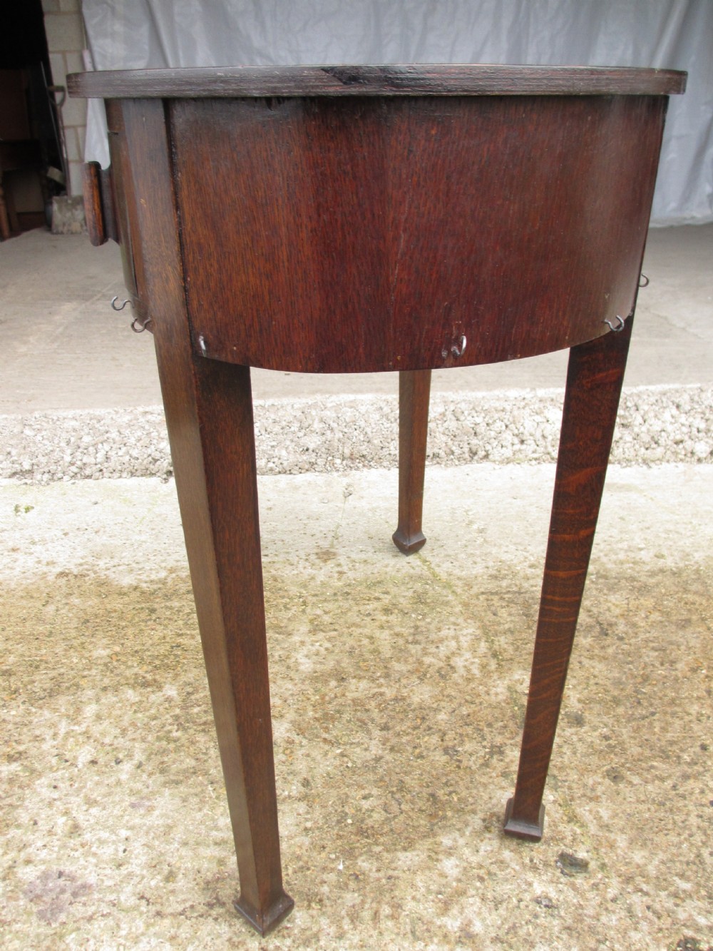 Oak kidney shaped dressing table View X