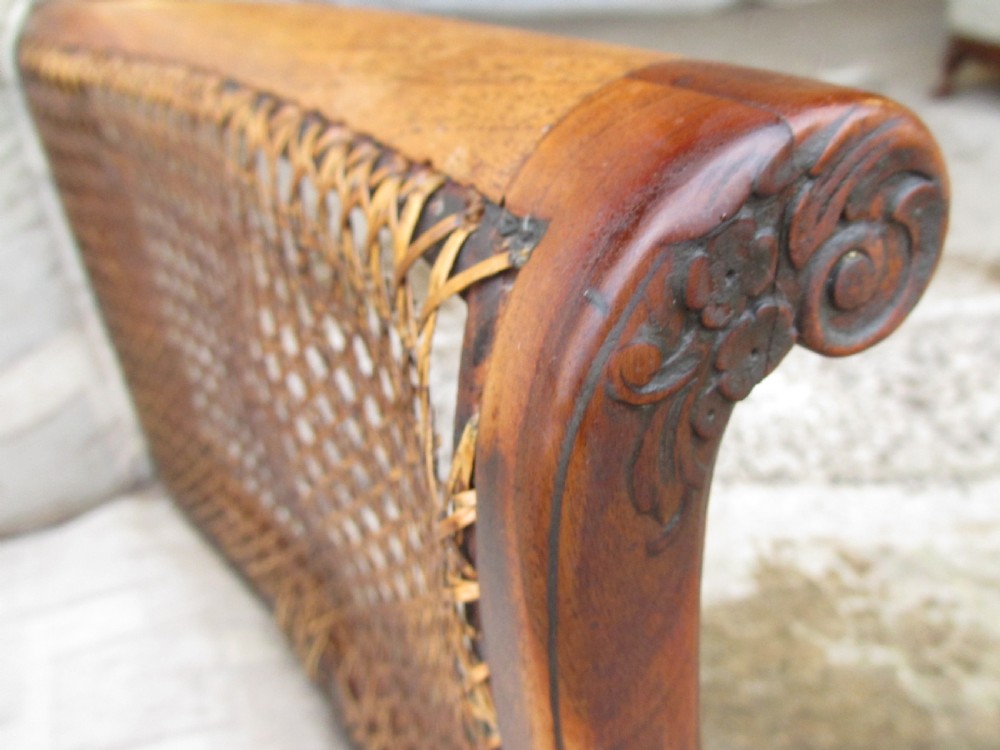 Pair of walnut art deco bergere armchairs  View VI
