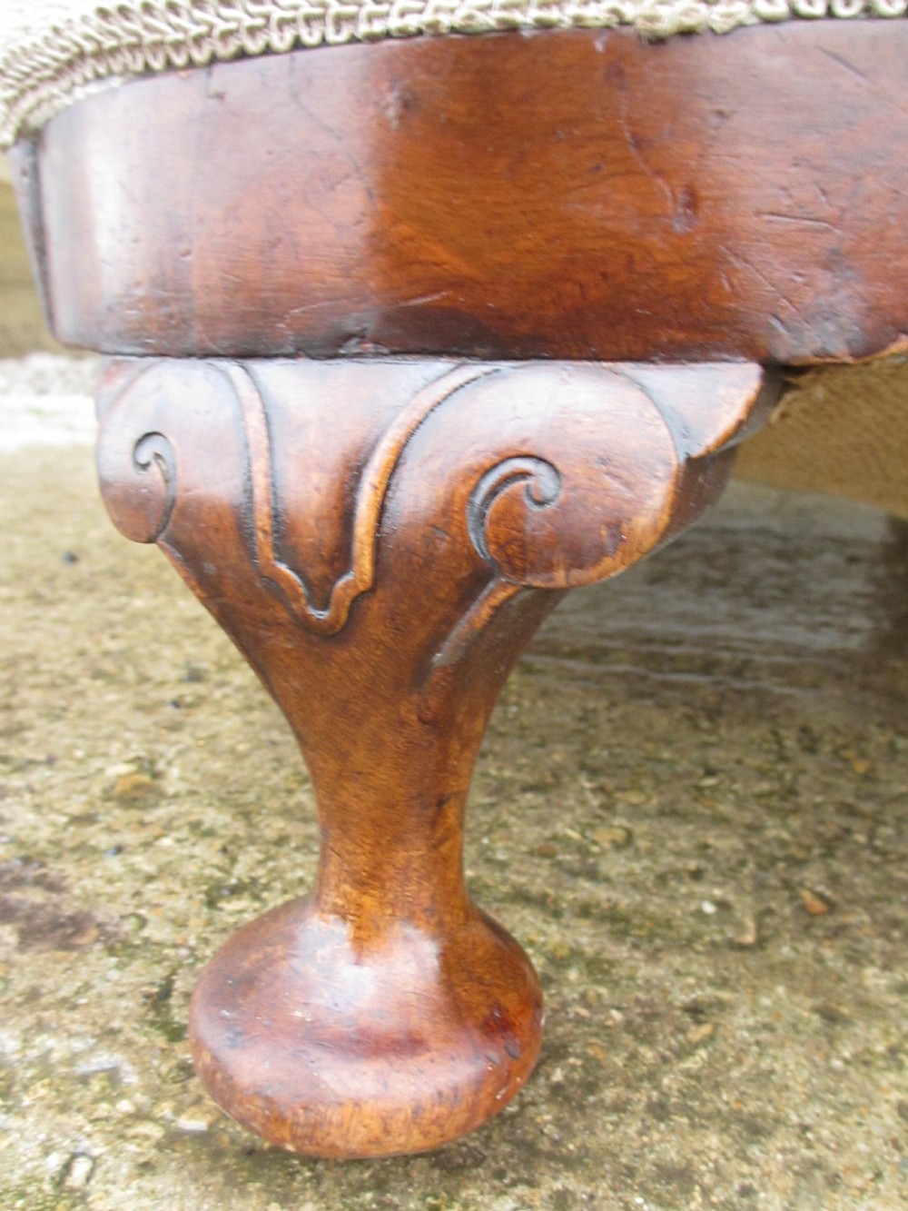 Pair of walnut art deco bergere armchairs  View IX