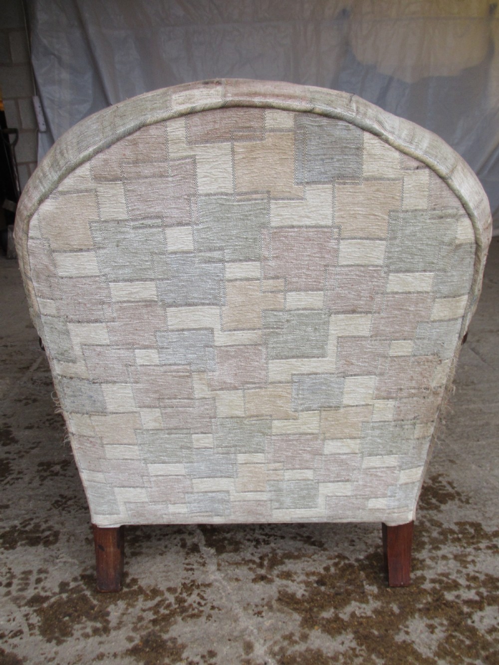 Pair of walnut art deco bergere armchairs  View XI