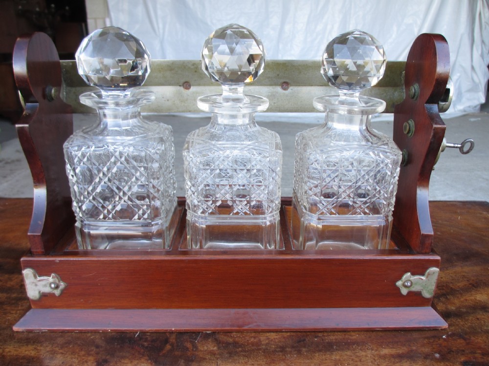 Victorian 3 bottle Tantalus View VII