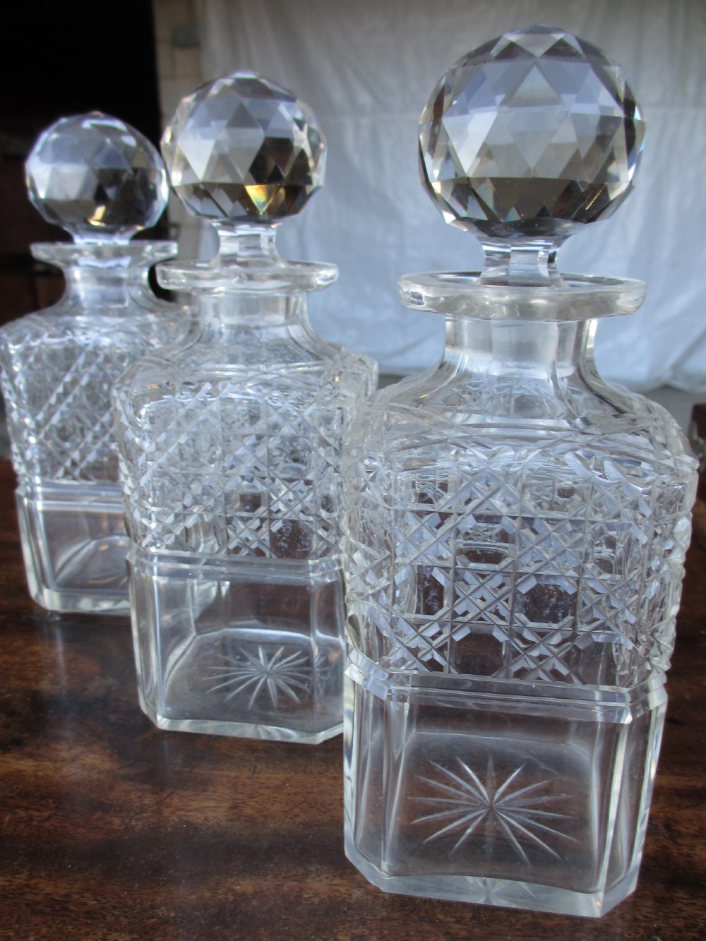 Victorian 3 bottle Tantalus View IX