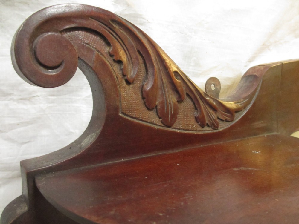 Victorian art nouveau mahogany framed gilt edged overmantle mirror View VIII