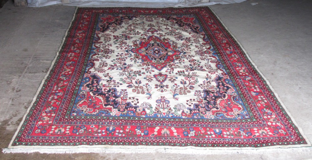 Very large antique handwoven Persian rug