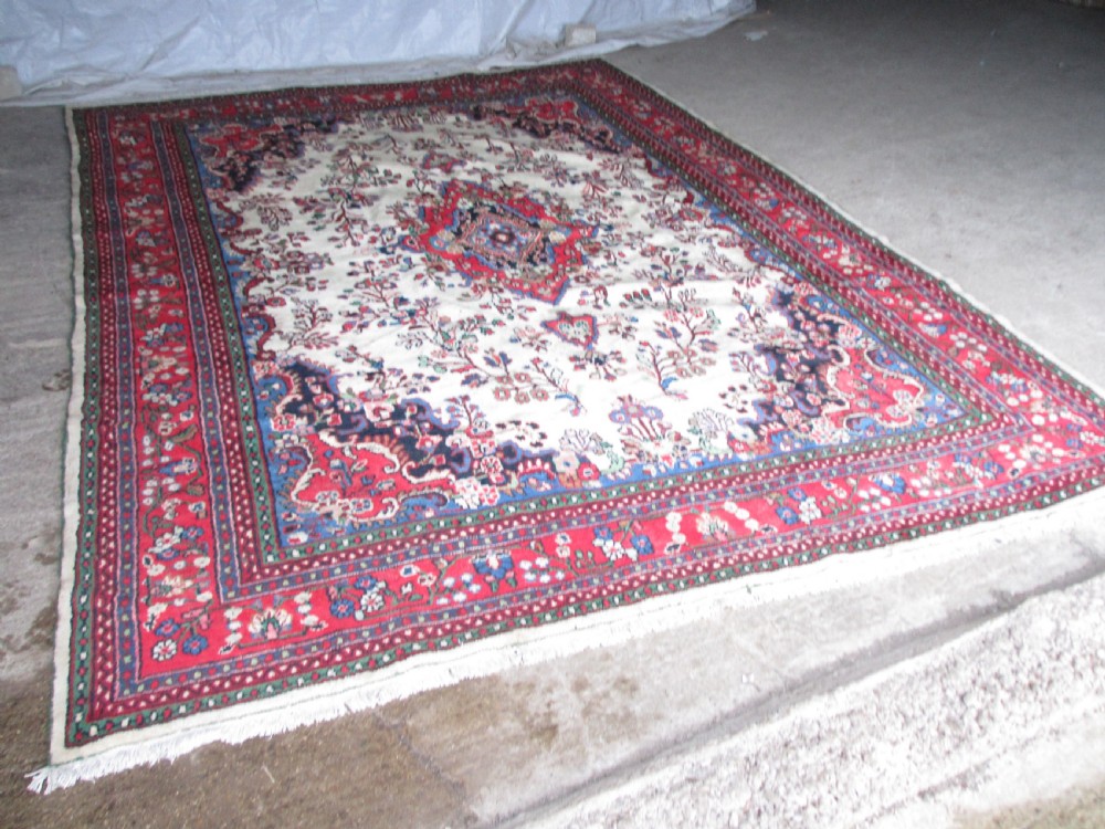 Very large antique handwoven Persian rug View II