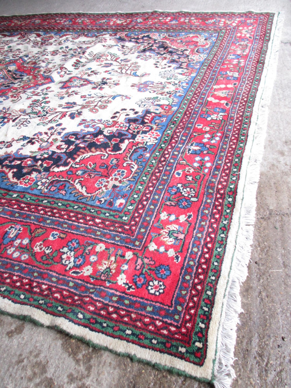 Very large antique handwoven Persian rug View III