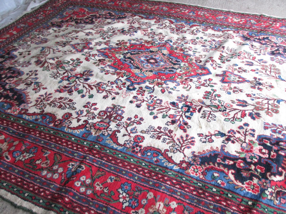 Very large antique handwoven Persian rug View IV