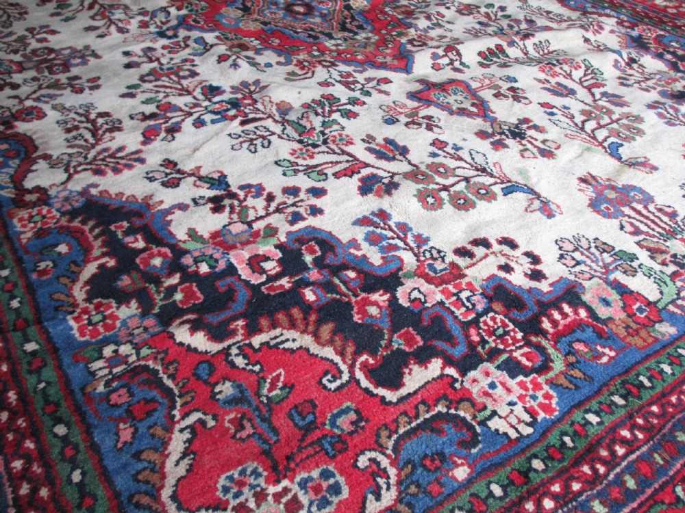 Very large antique handwoven Persian rug View VII