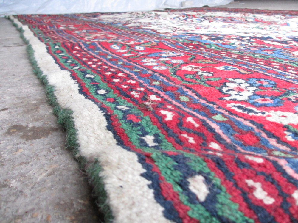 Very large antique handwoven Persian rug View IX