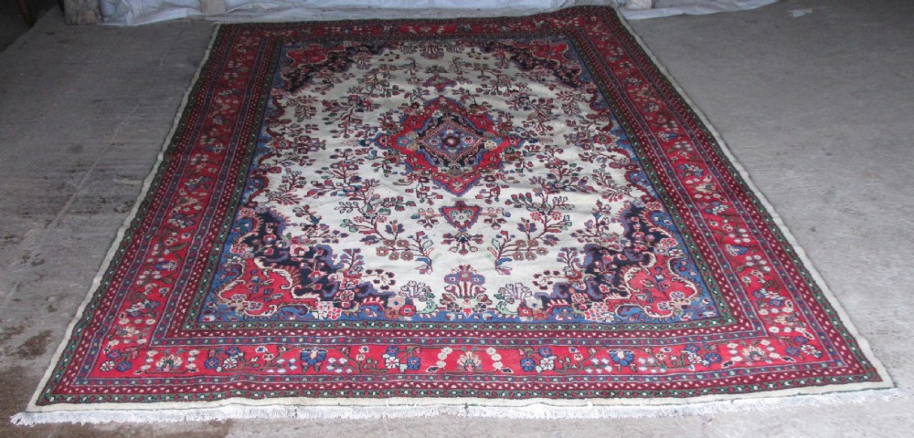 Very large antique handwoven Persian rug View XI