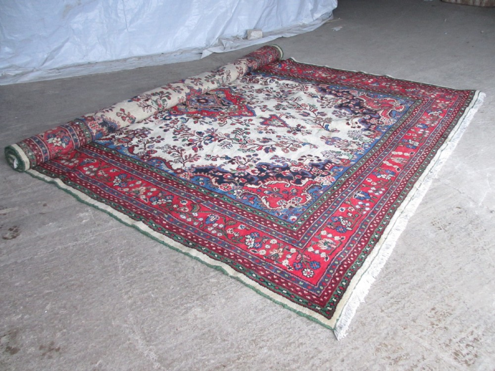 Very large antique handwoven Persian rug View XII