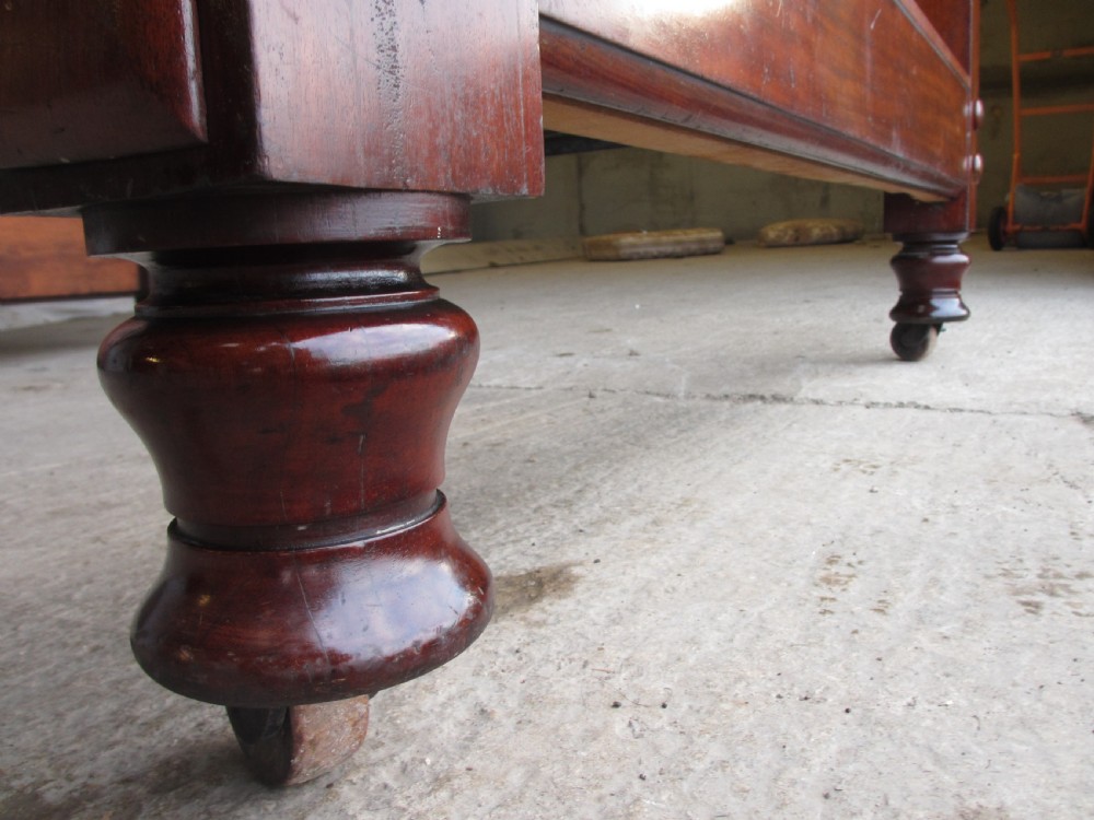 Superb Victorian quality mahogany barley twist double bed View IX