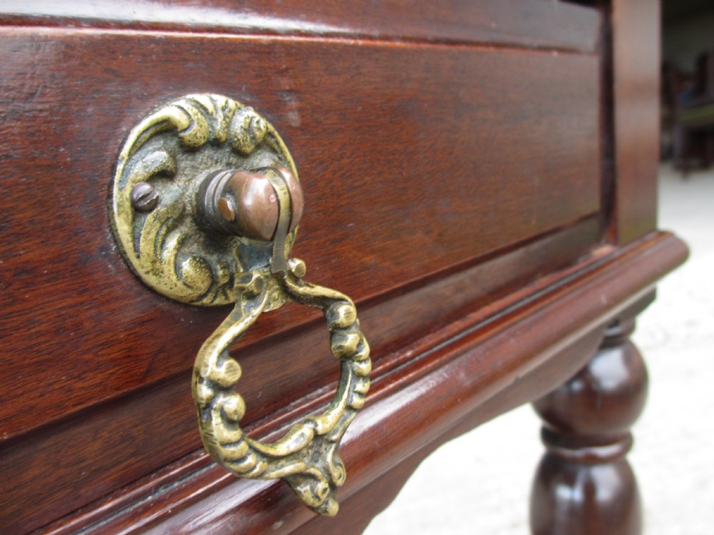 Victorian pair of mahogany bedside tables with drawer View VIII
