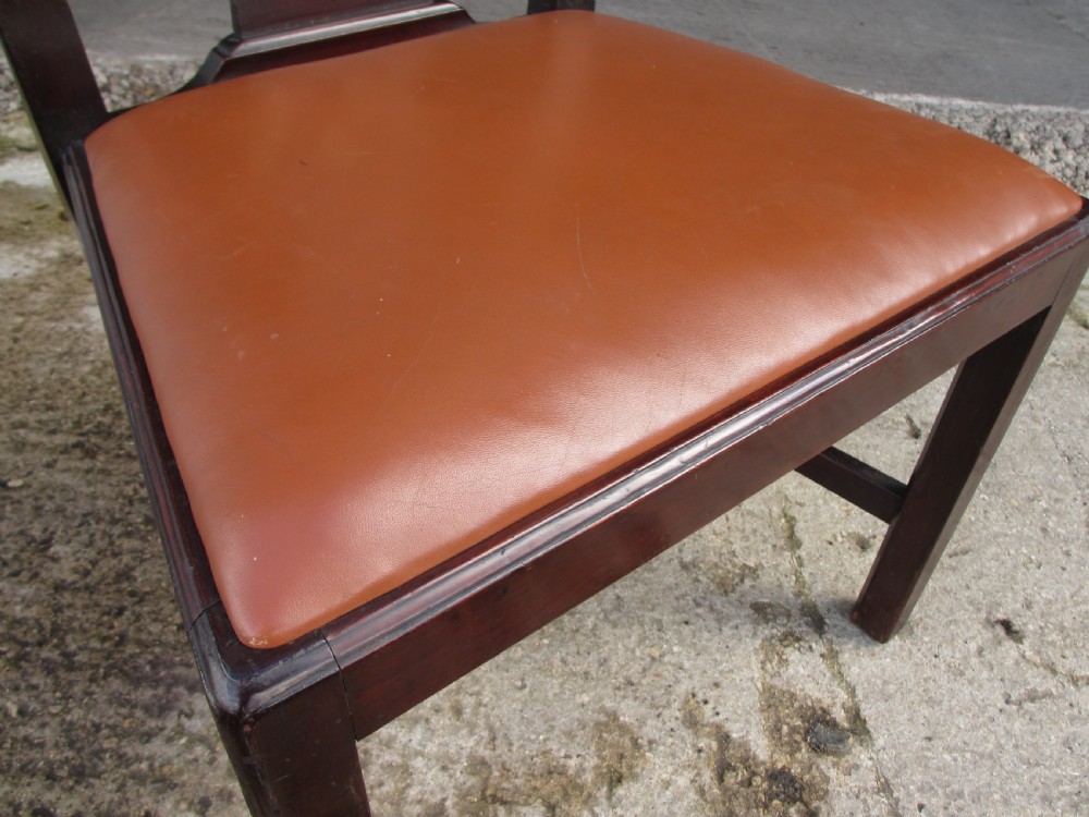 Set of four 19th century mahogany Chippendale style dining chairs  View VIII