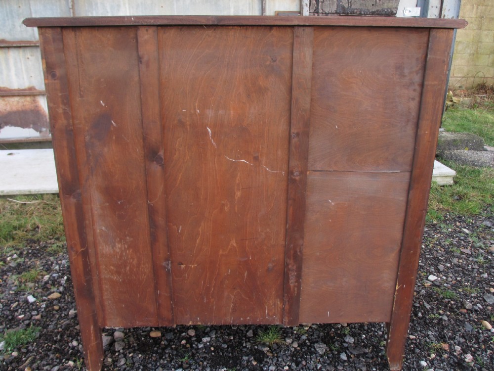 Edwardian inlaid mahogany chest of drawers View X