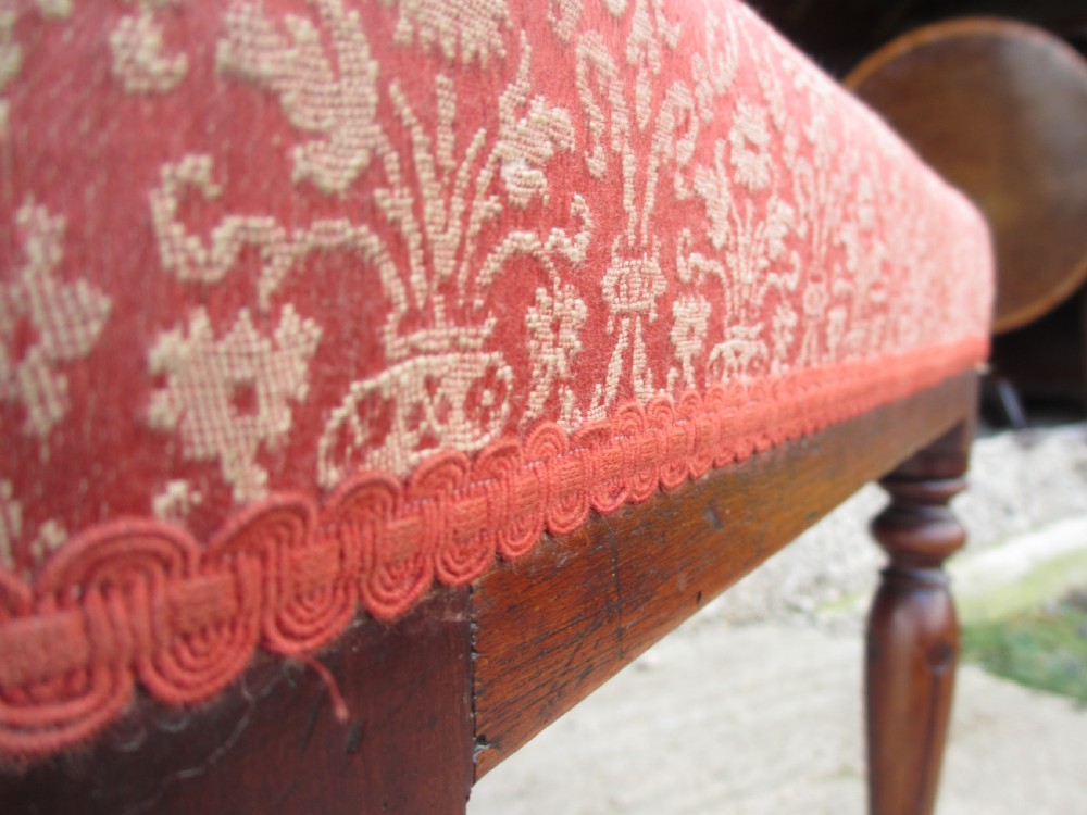 Set of four Victorian mahogany bar back dining chairs  View IX