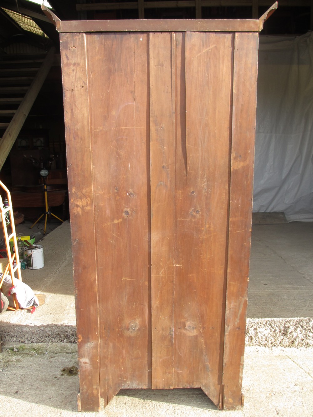 Victorian scumbled painted pine wardrobe  View XII