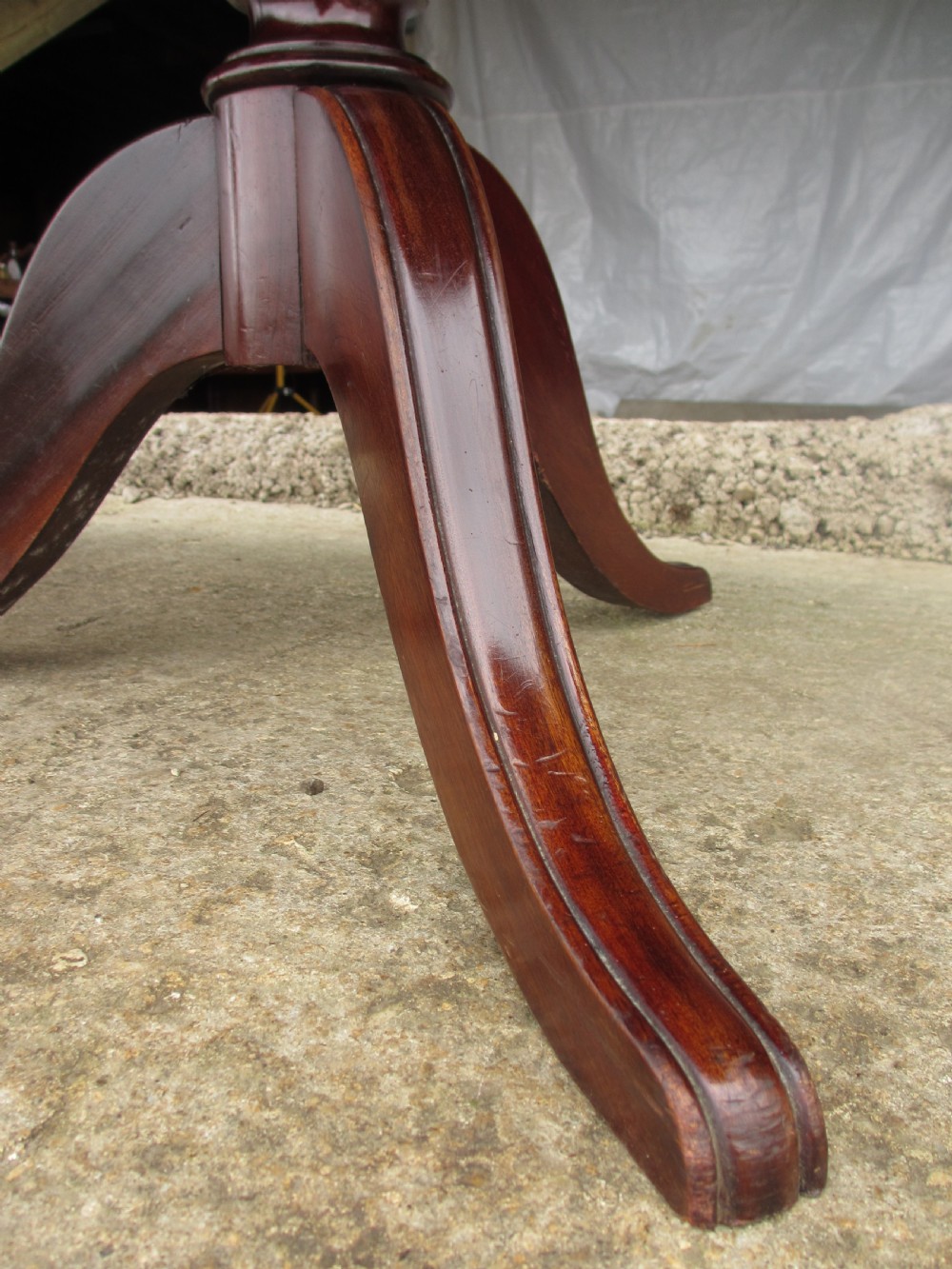 Regency style mahogany d-end dining table  View VIII