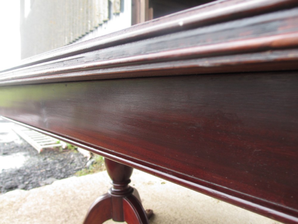 Regency style mahogany d-end dining table  View X